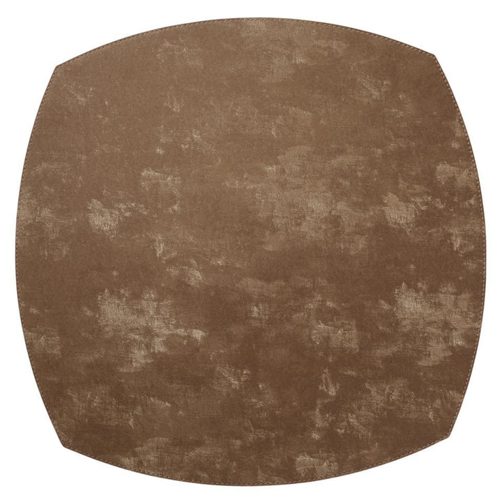 Velvet Collection 16-Inch Elliptical Vinyl Placemats- Set of 4