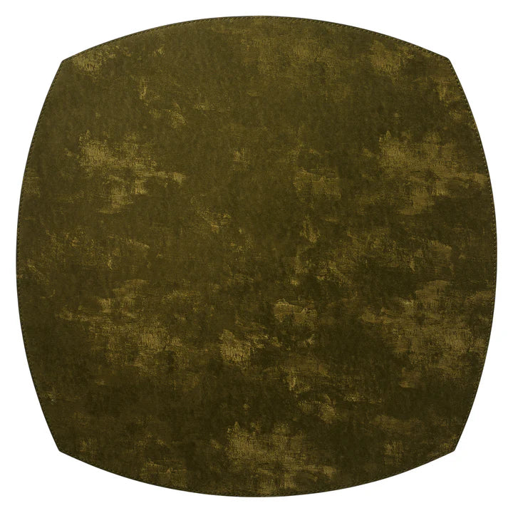 Velvet Collection 16-Inch Elliptical Vinyl Placemats