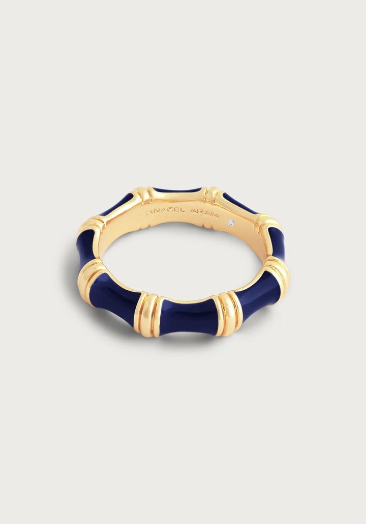 Bamboo Enameled Ring