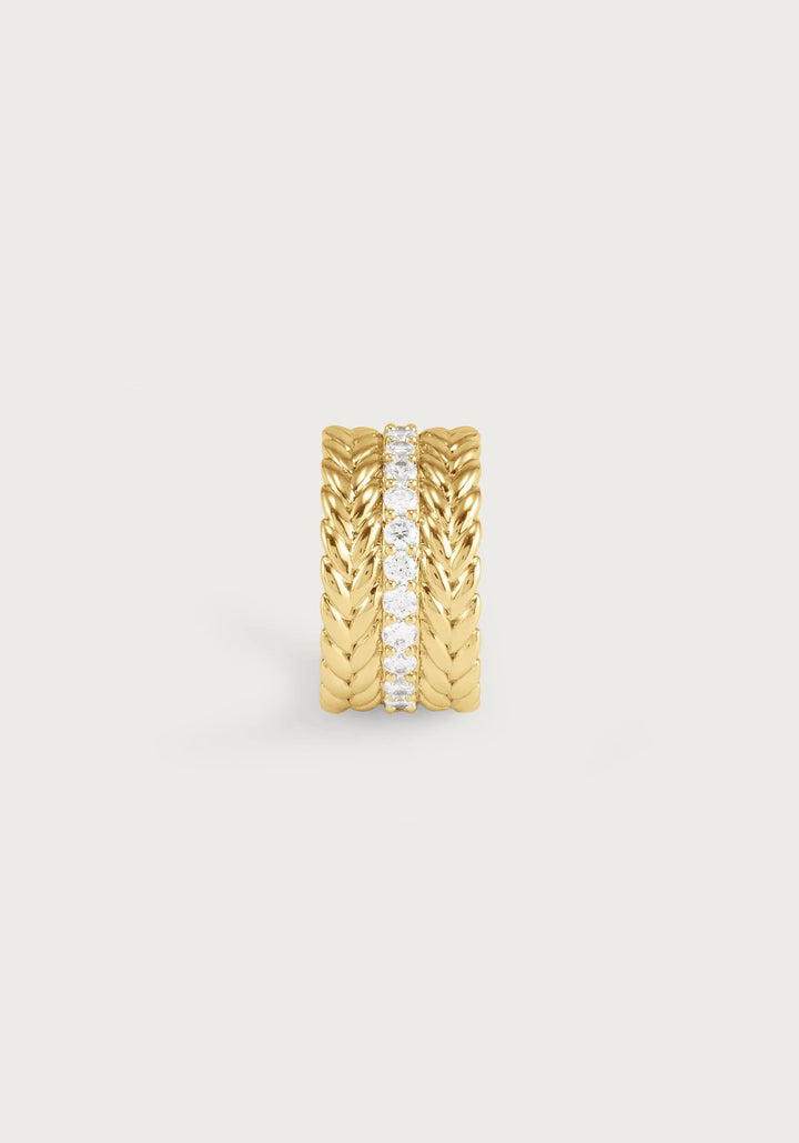 Cheval Chain Stack Ring- Gold