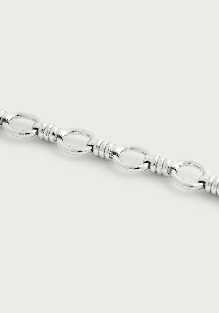 Neptune Chain Bracelet,Silver