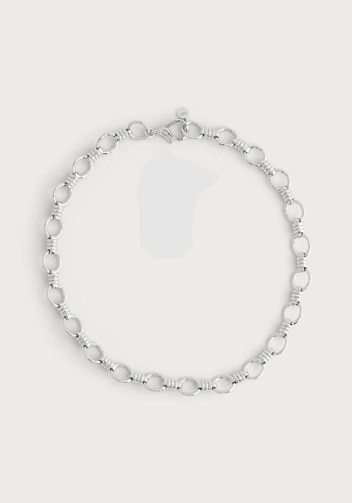 Neptune Chain Necklace, Silver
