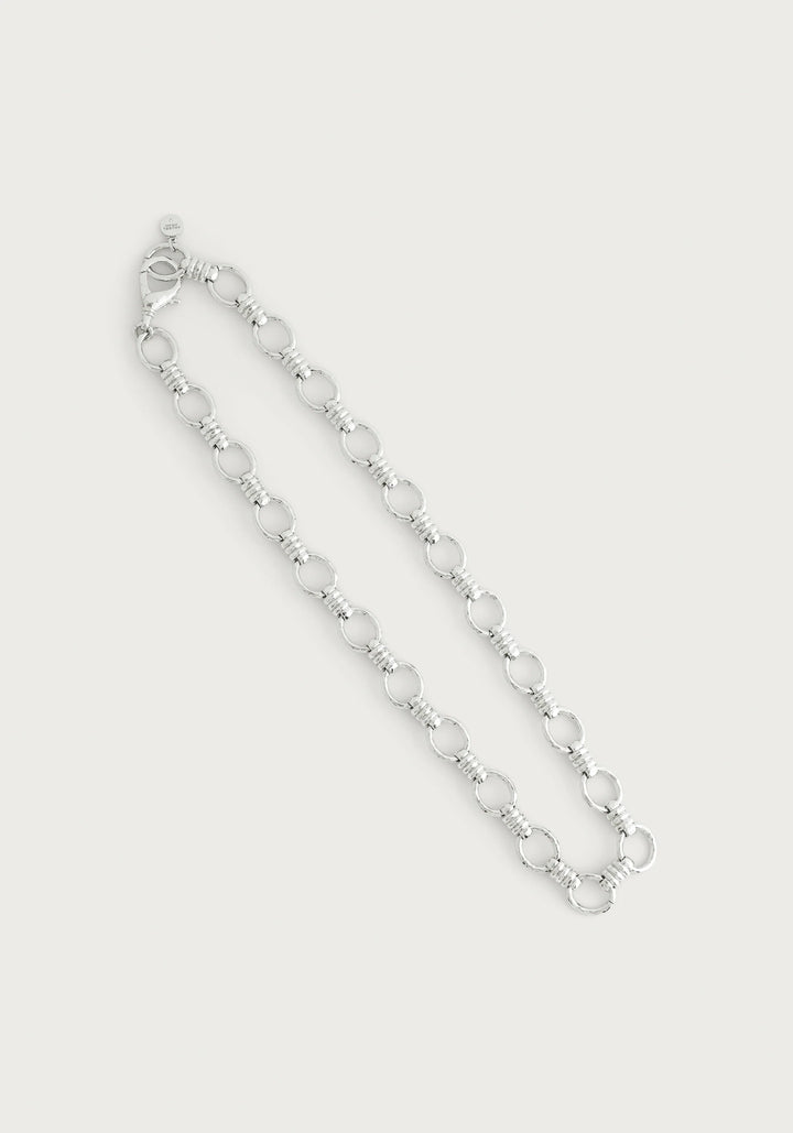 Neptune Chain Necklace, Silver