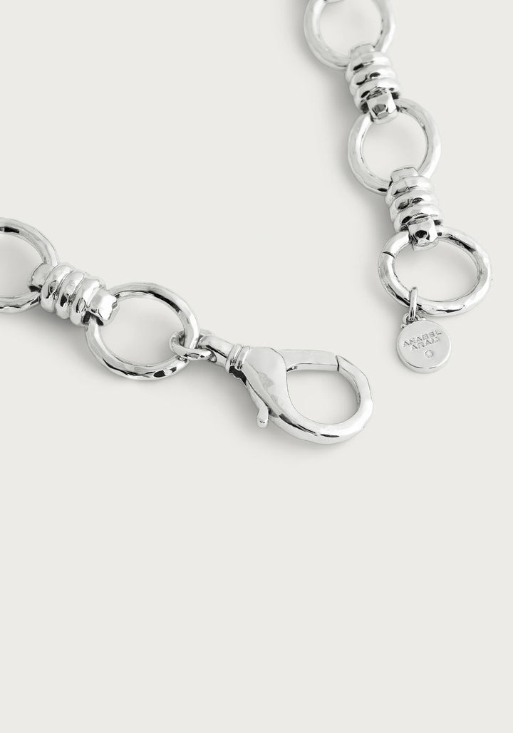 Neptune Chain Necklace, Silver