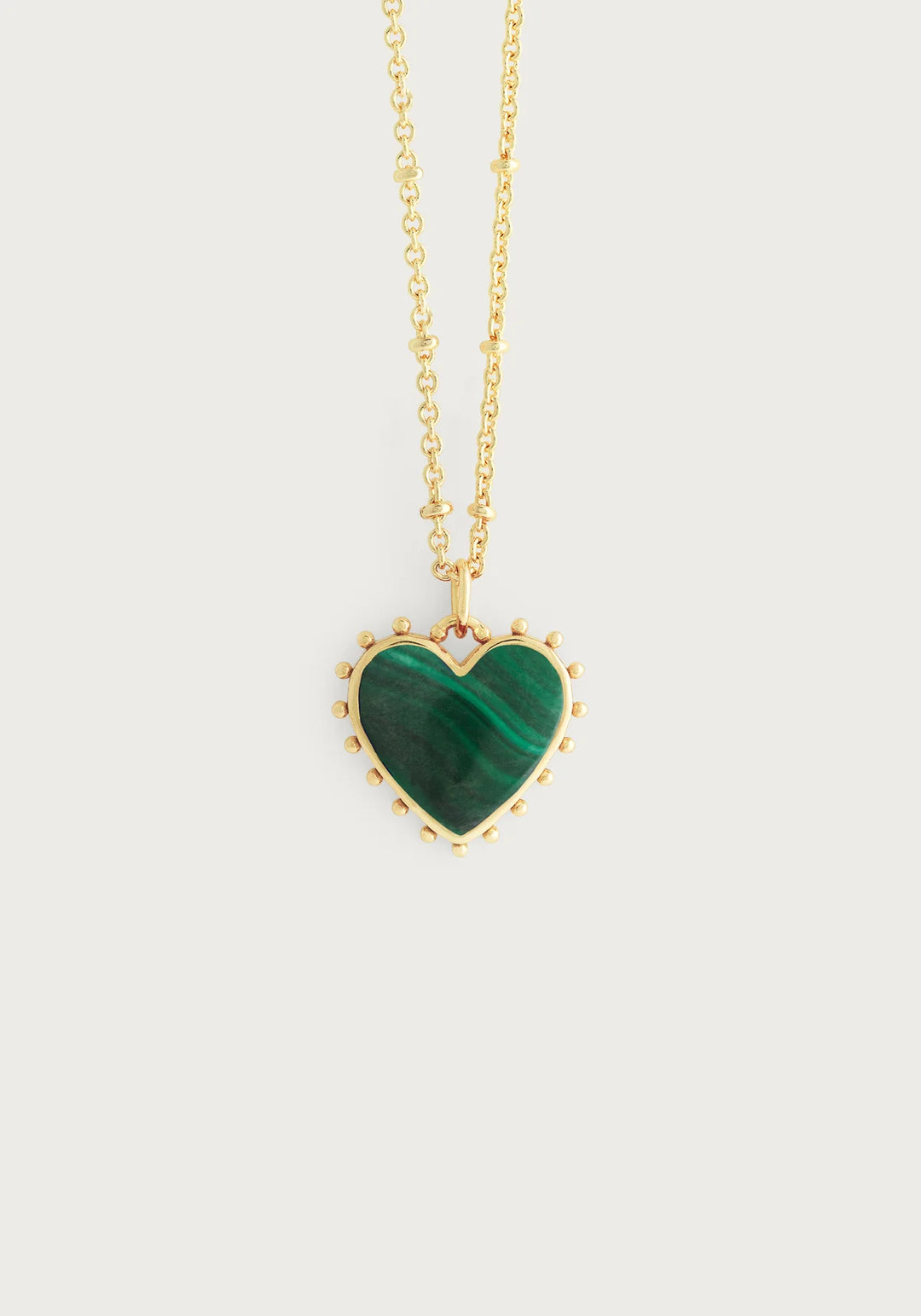 Heart with Stone Pendant Necklace