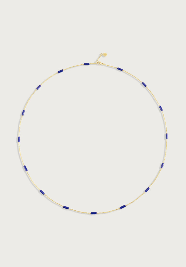 Forza Long Lapis Chain Necklace