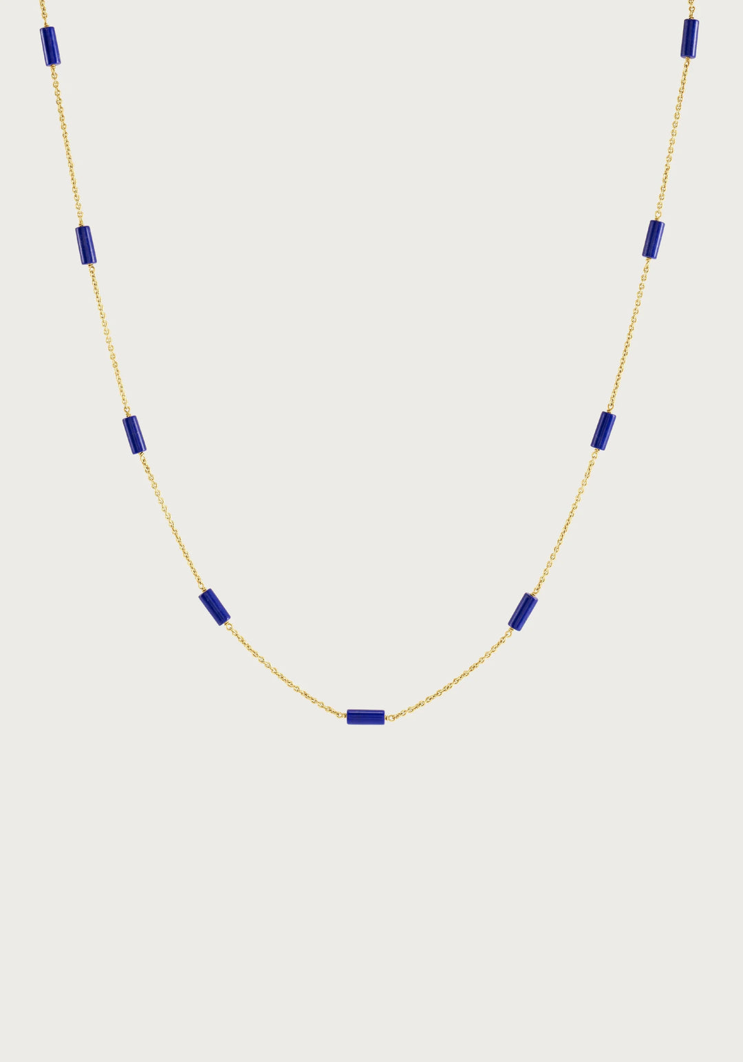 Forza Long Lapis Chain Necklace