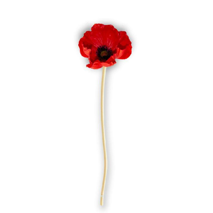 11 Inch Real Touch Mini Poppy Stem