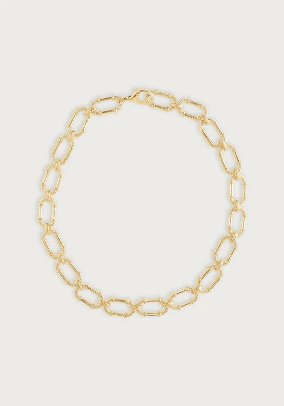Cheval Braided Chain Necklace- Gold