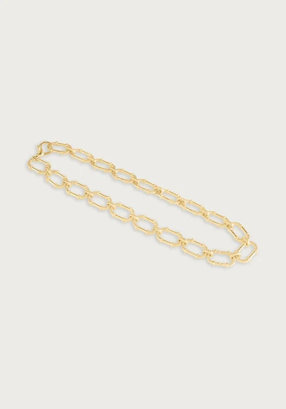 Cheval Braided Chain Necklace- Gold