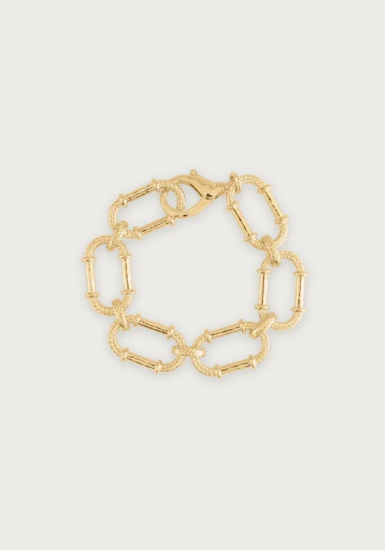 Cheval Braided Chain Bracelet- Gold