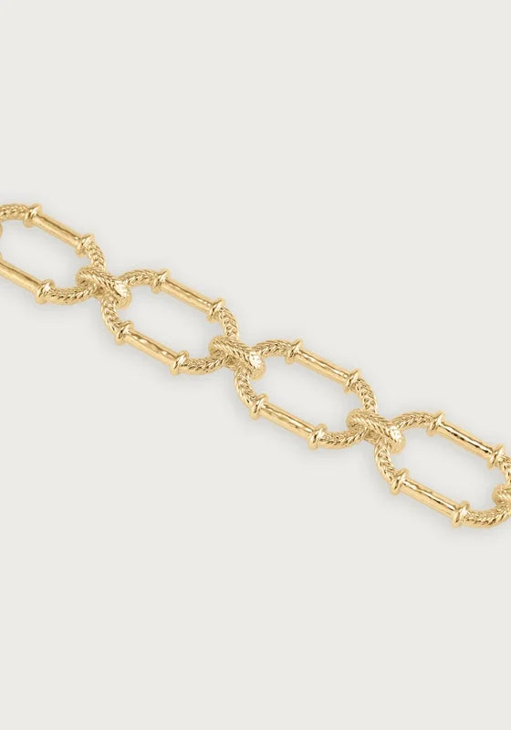 Cheval Braided Chain Bracelet- Gold