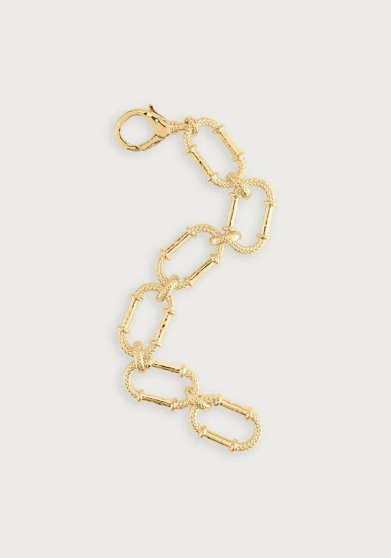 Cheval Braided Chain Bracelet- Gold