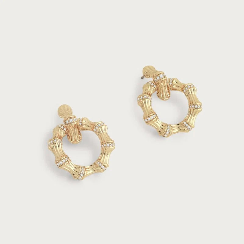 Bamboo Double Hoop