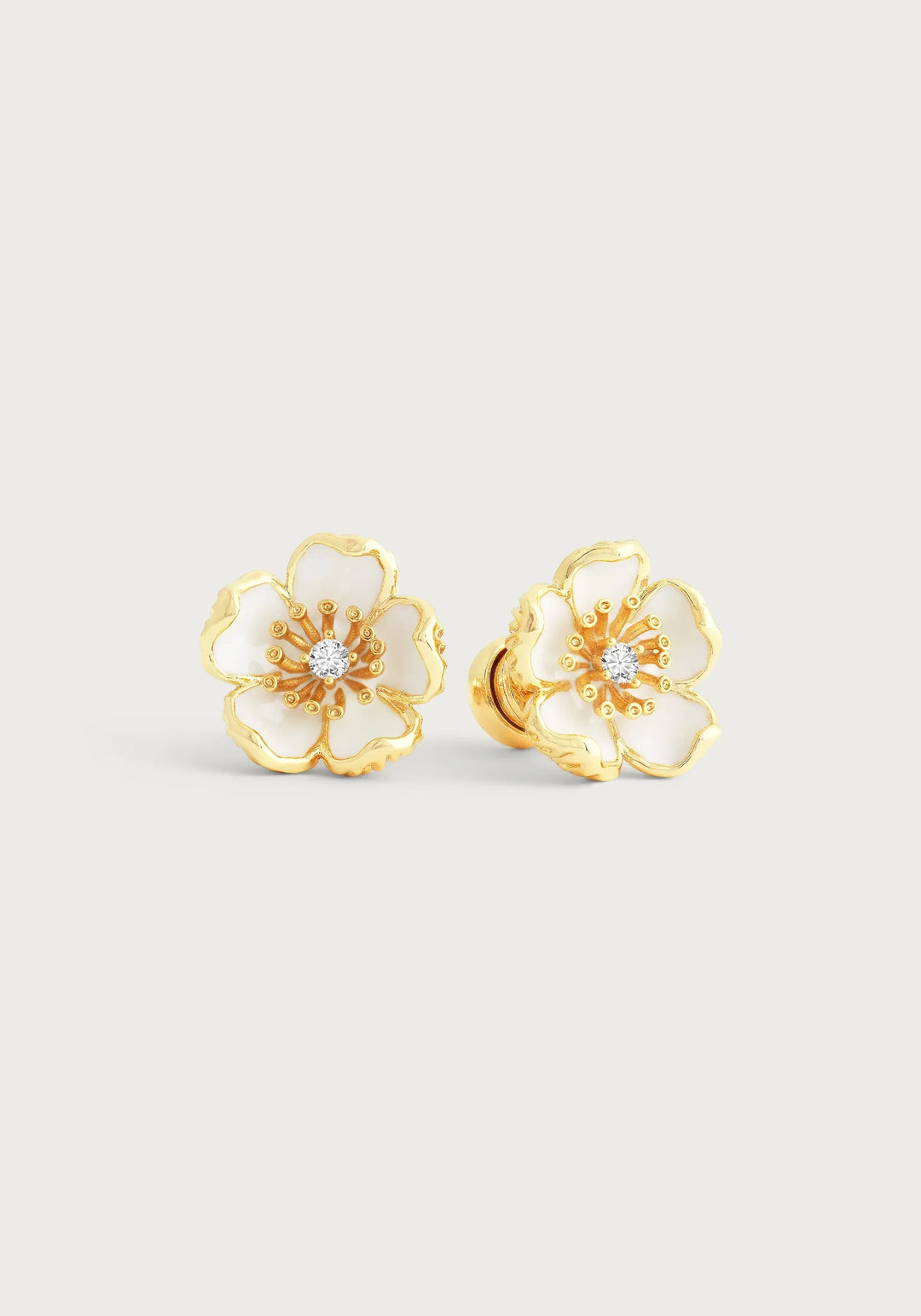Wildflowers Enameled Stud Earrings