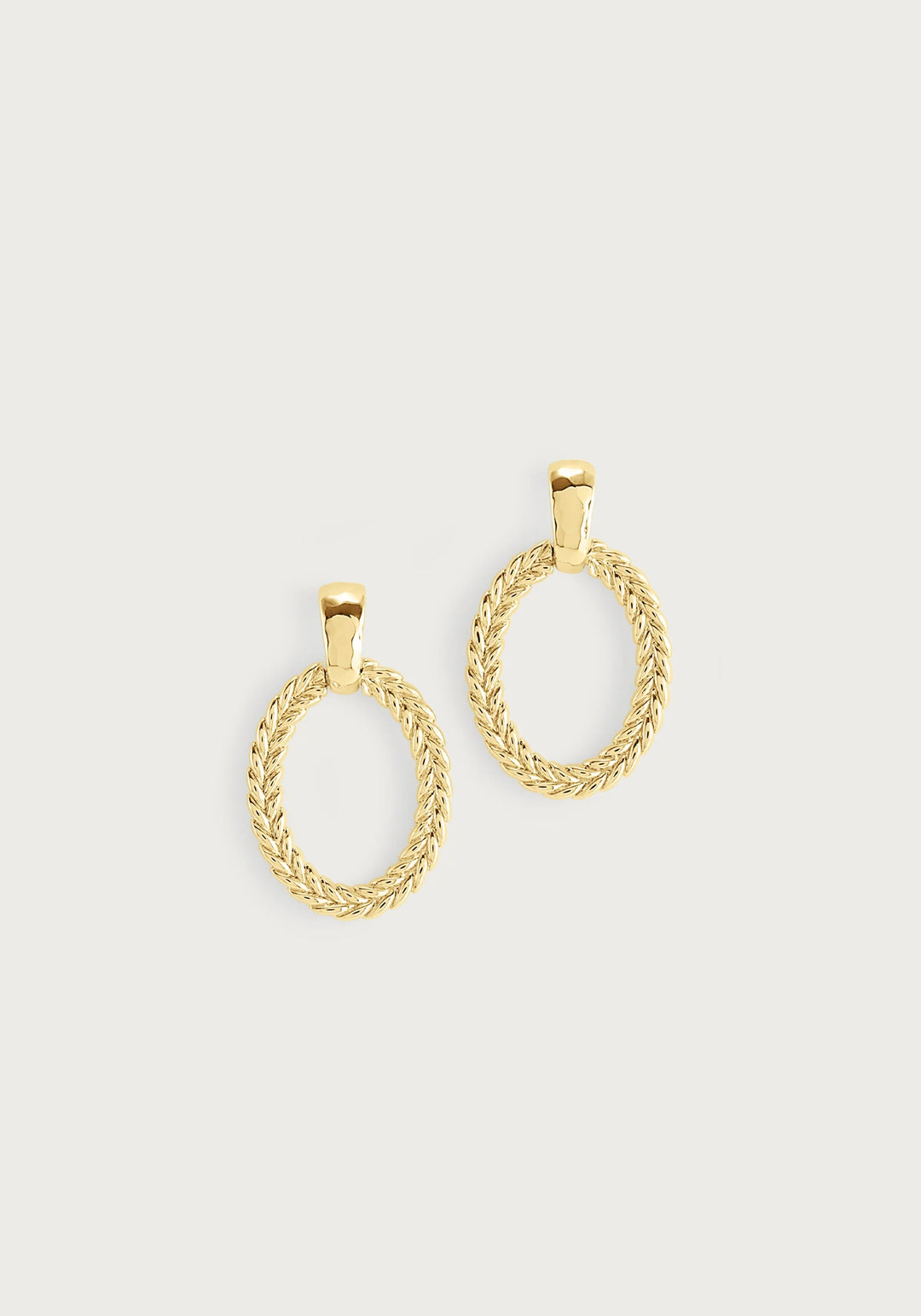 Cheval Ring Earrings - Gold