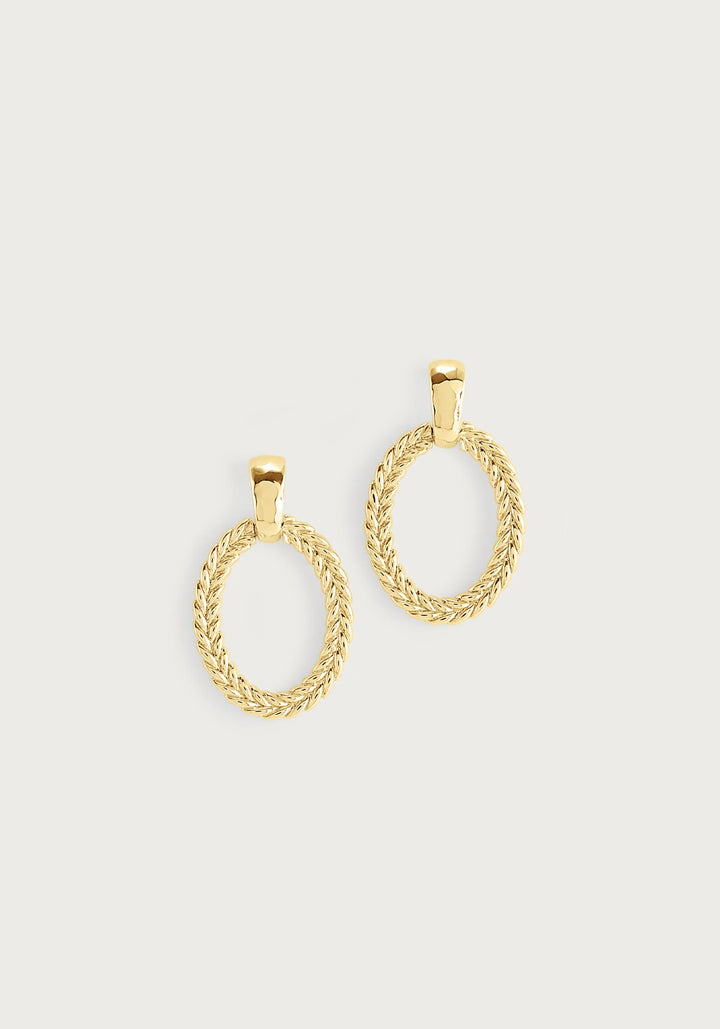 Cheval Ring Earrings - Gold