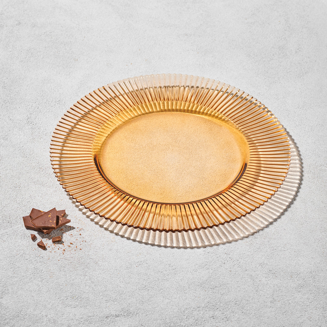 Vikko - Forest, Ribbed Glass Charger, 13"