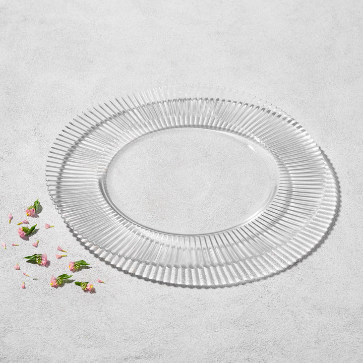 Vikko - Forest, Ribbed Glass Charger, 13"