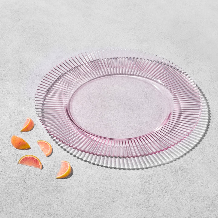 Vikko - Forest, Ribbed Glass Charger, 13"