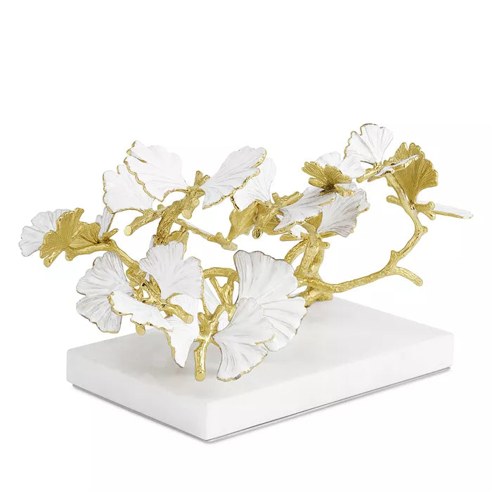 Butterfly Ginkgo Golden Decorative Object