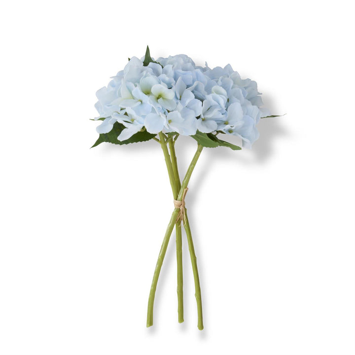 15 Inch Real Touch Hydrangea Bundle (3 Stems)