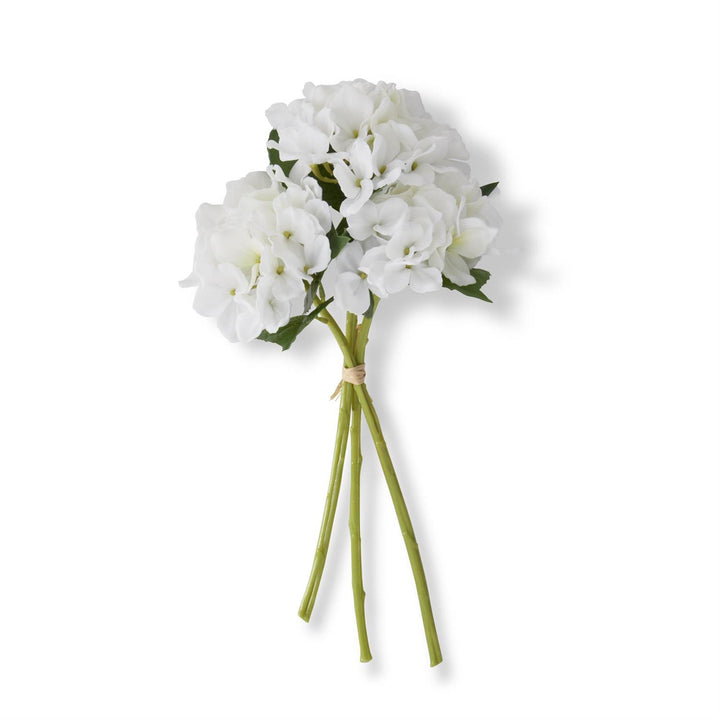 15 Inch Real Touch Hydrangea Bundle (3 Stems)
