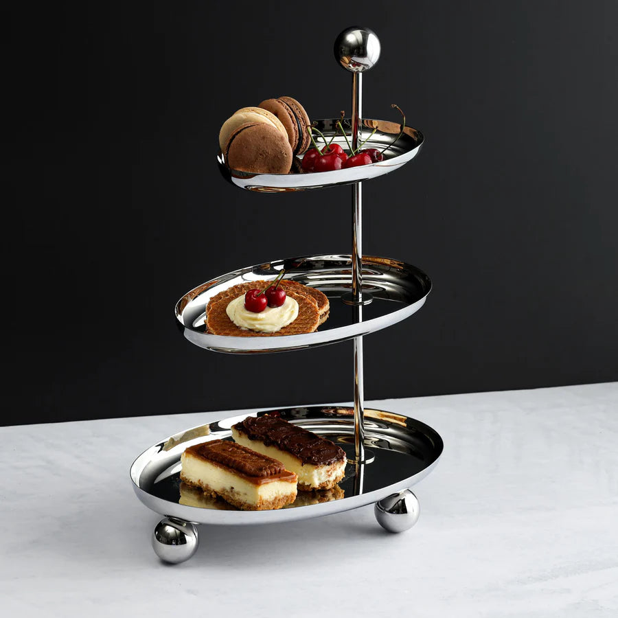 Ellipse 3 Tiered Serving Stand