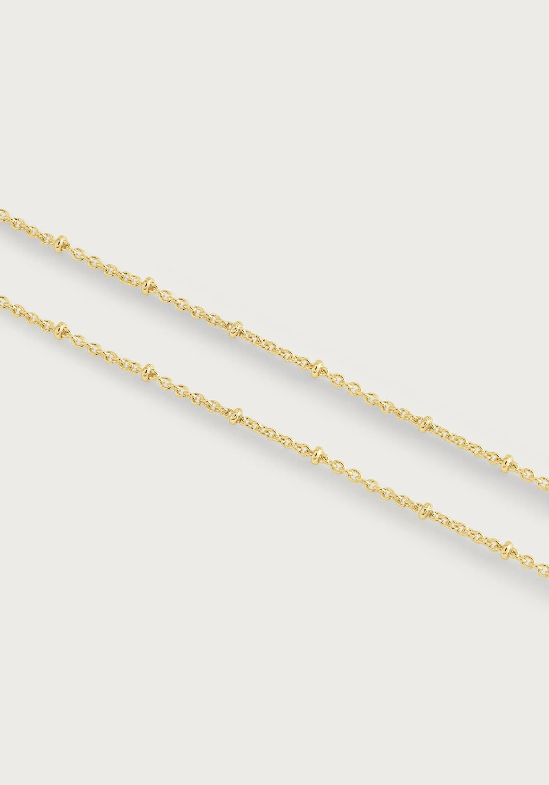 Molten Bead Chain Necklace - Gold