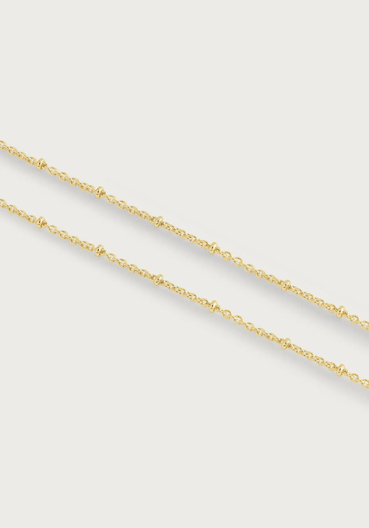 Molten Bead Chain Necklace - Gold