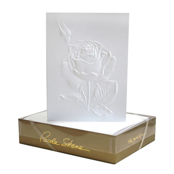 Rose - Blind Embossed Greeting Card
