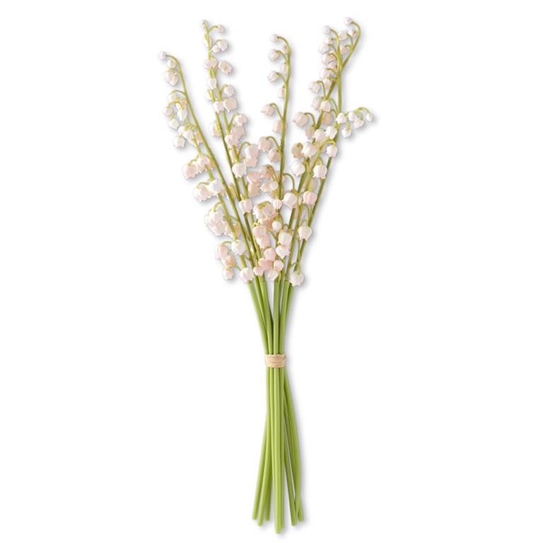 17 Inch Real Touch Lily of The Valley Bundle (9 Stems)