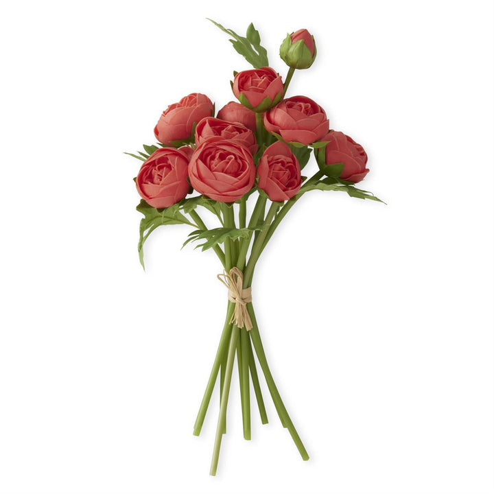 15 Inch Real Touch Ranunculus Bundle (10 Stems)