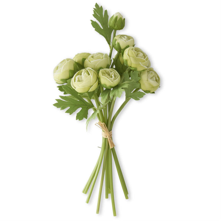 15 Inch Real Touch Ranunculus Bundle (10 Stems)