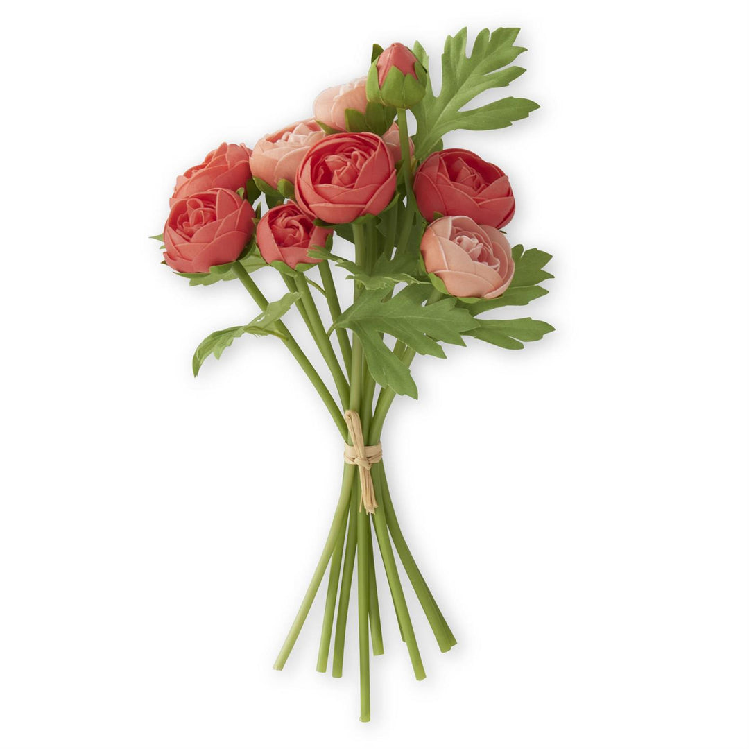 15 Inch Real Touch Ranunculus Bundle (10 Stems)