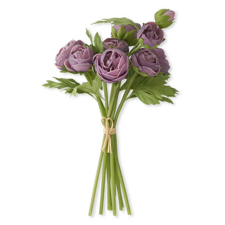 15 Inch Real Touch Ranunculus Bundle (10 Stems)