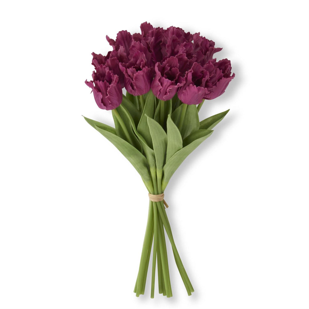 13 Inch Real Touch Parrot Tulip Bundle (12 Stems)