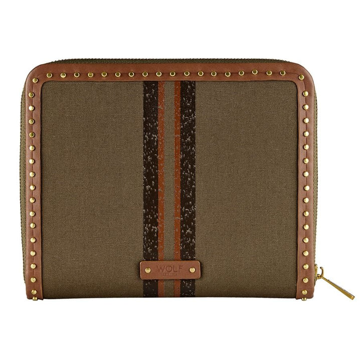 Ida Travel Zip Jewelry Portfolio Khaki