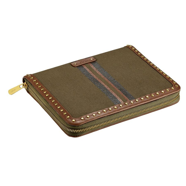 Ida Travel Zip Jewelry Portfolio Khaki