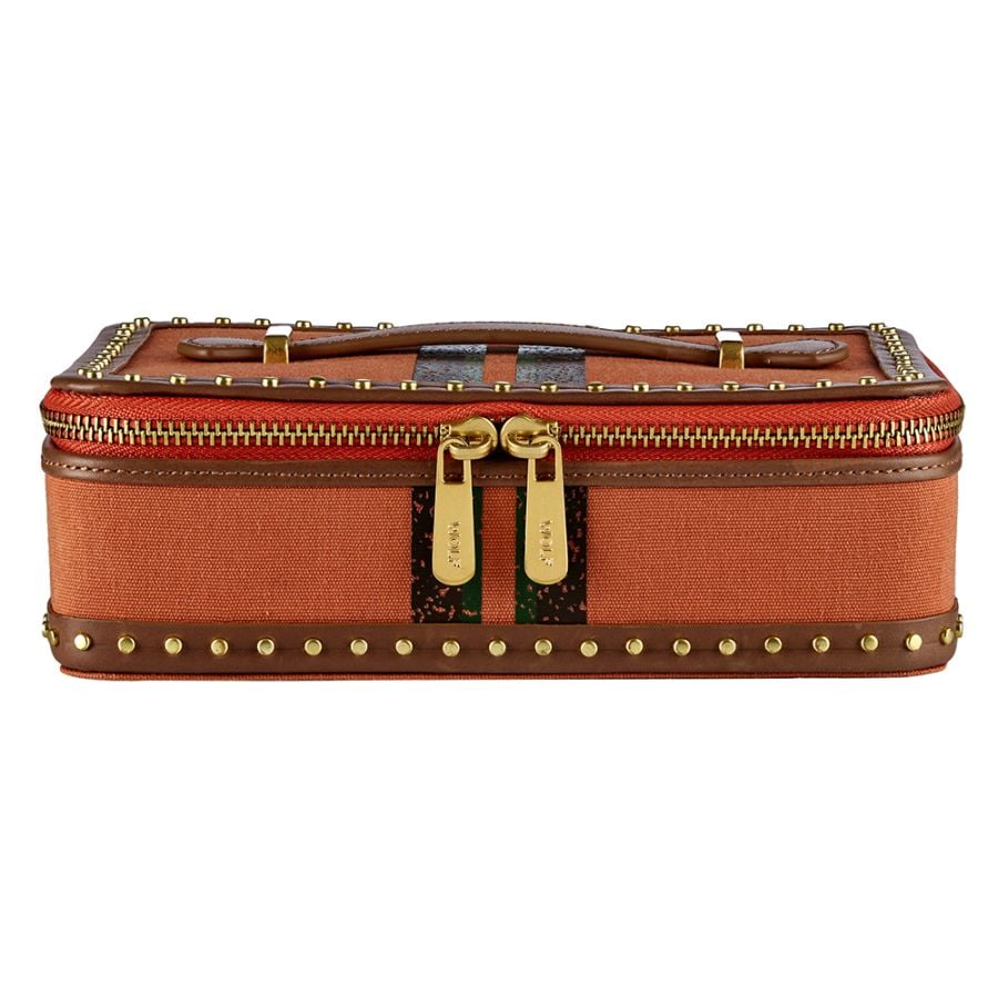 Ida Travel Zip Jewelry Case orange