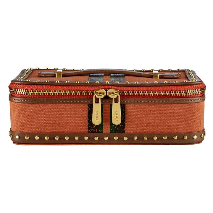 Ida Travel Zip Jewelry Case orange