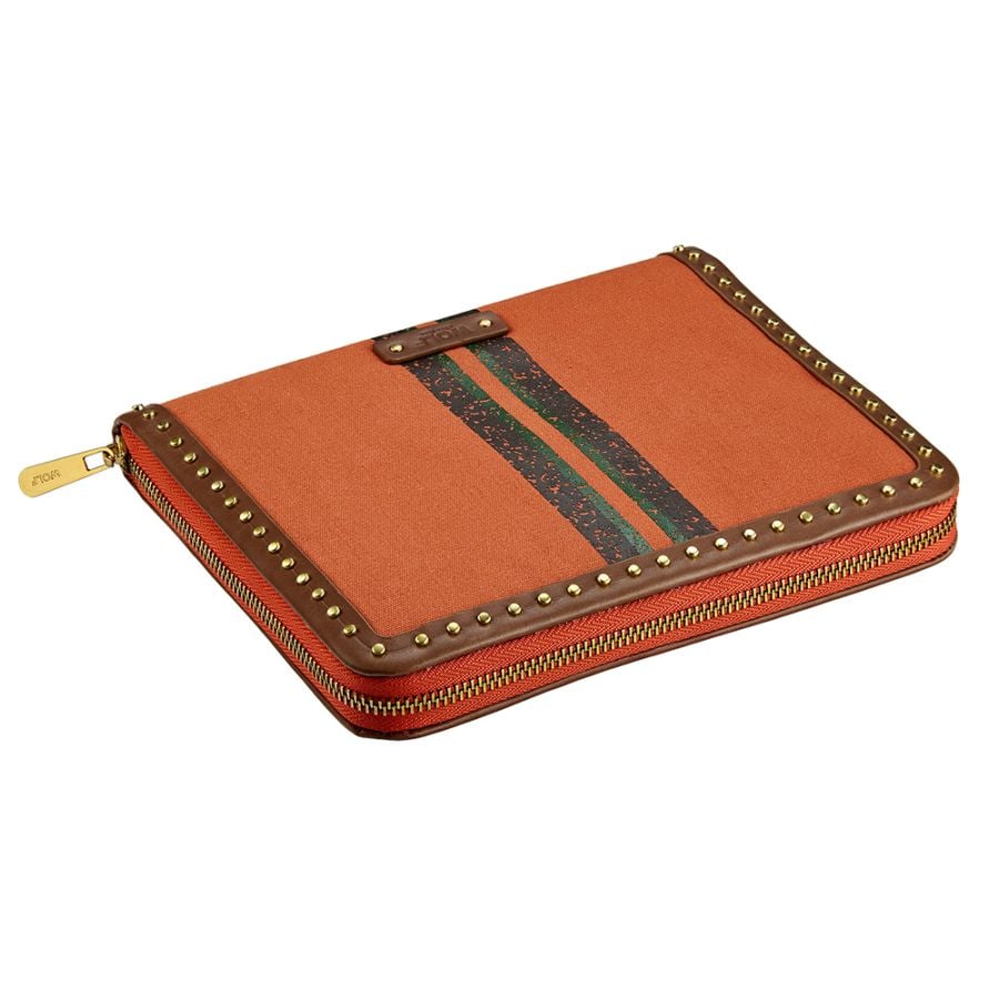 Ida Travel Zip Jewelry Portfolio orange