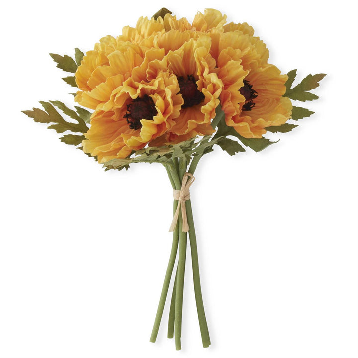12.5 Inch Real Touch Poppy Bundle (6 Stems)