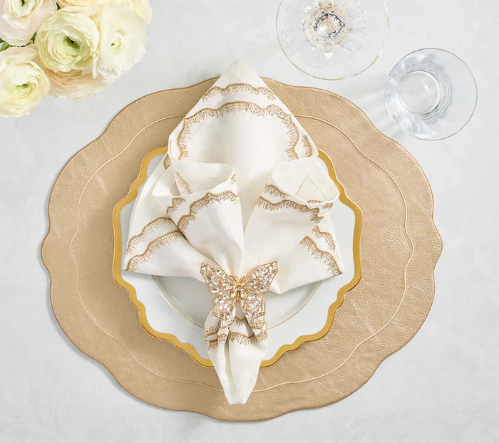 Tailored Placemats in Neutral Tones, Set of 4