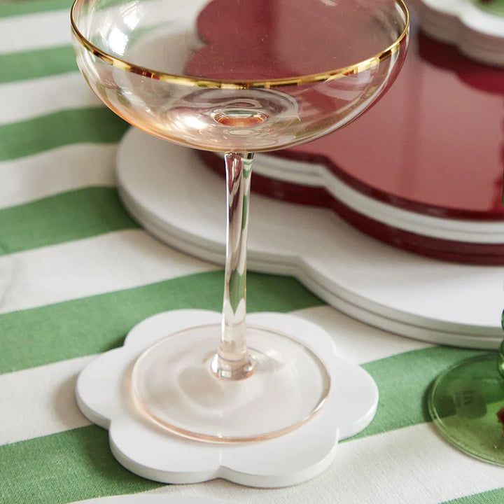 Set of 4 White Coasters