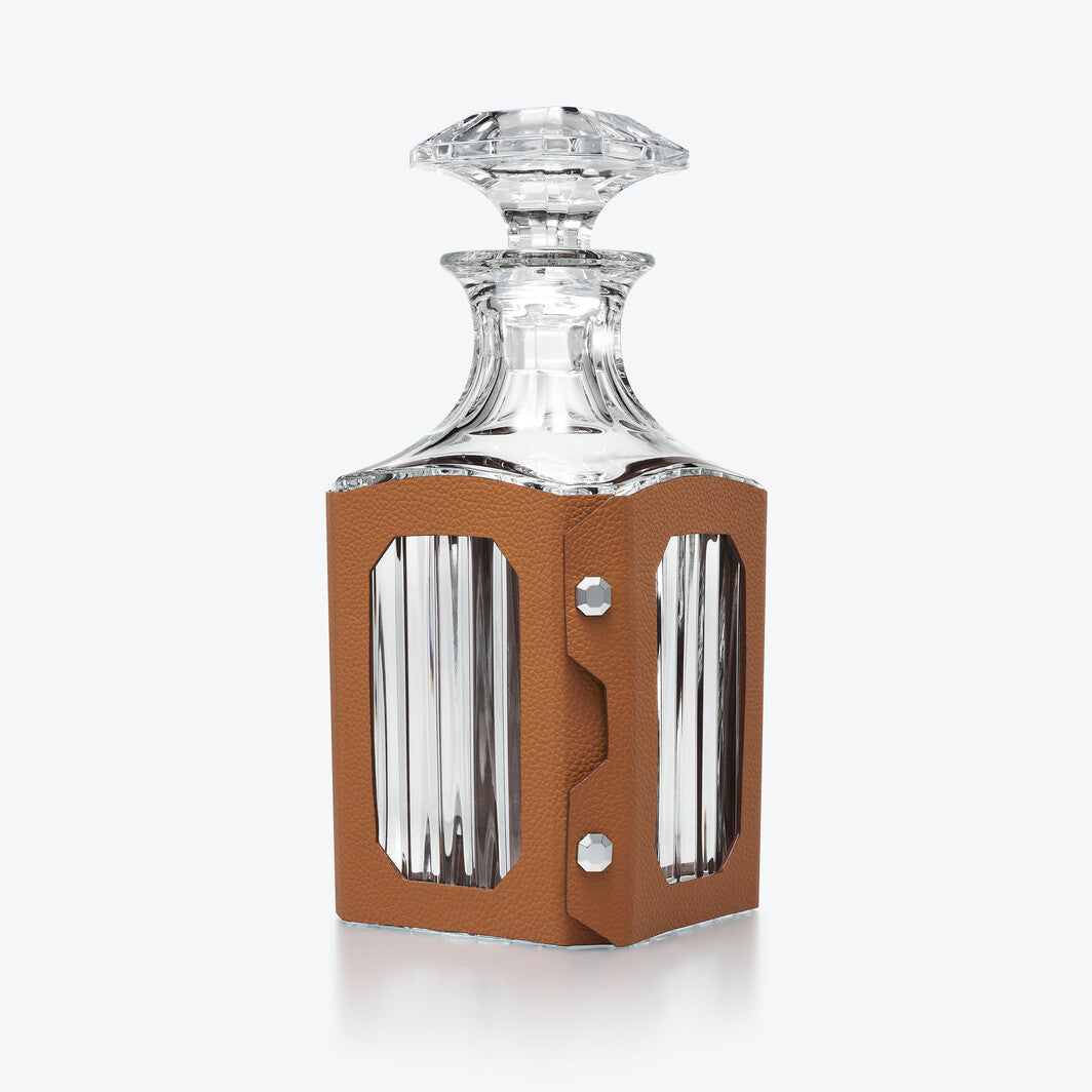 Octogone Decanter Leather Case