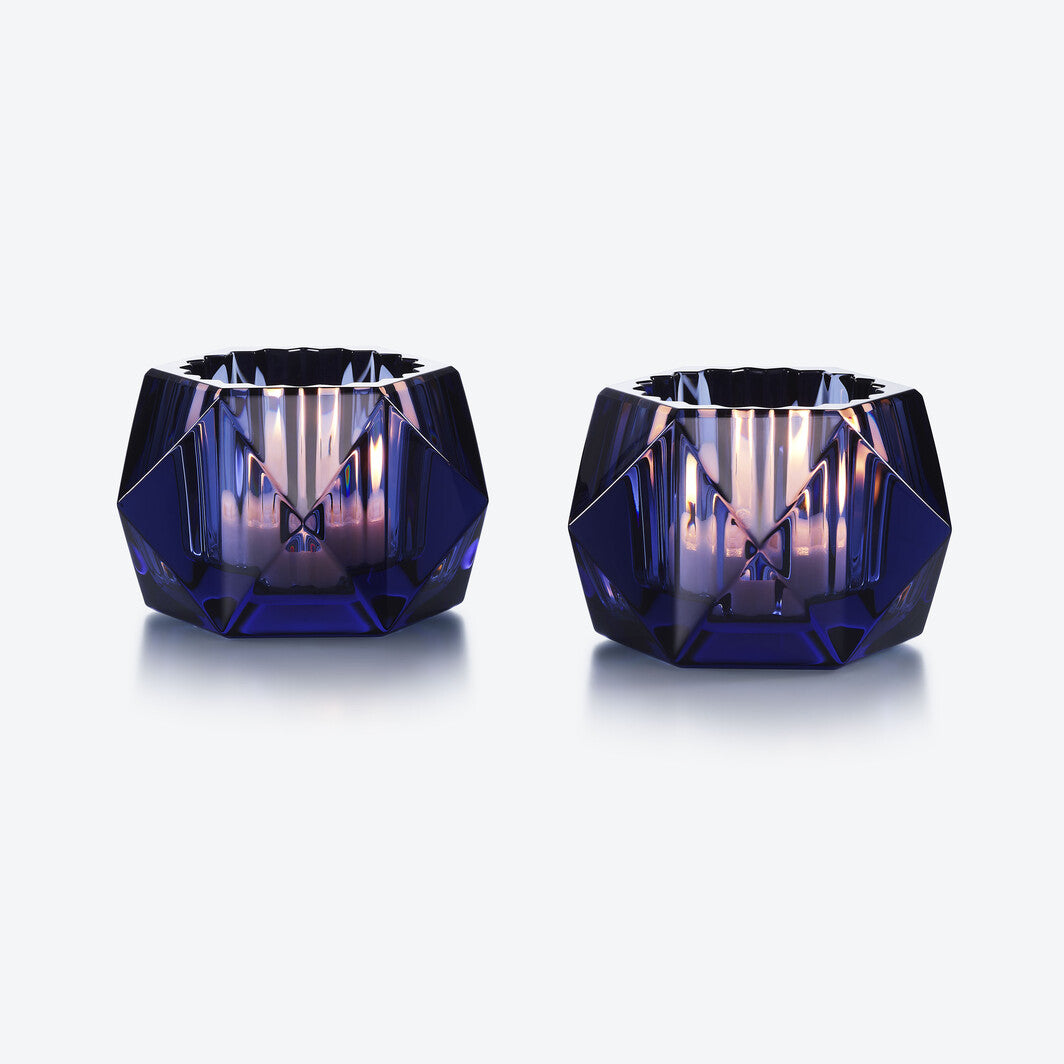 Louxor Votives-Midnight, Set of 2