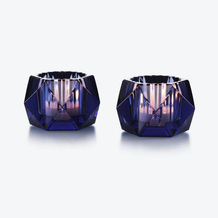 Louxor Votives-Midnight, Set of 2