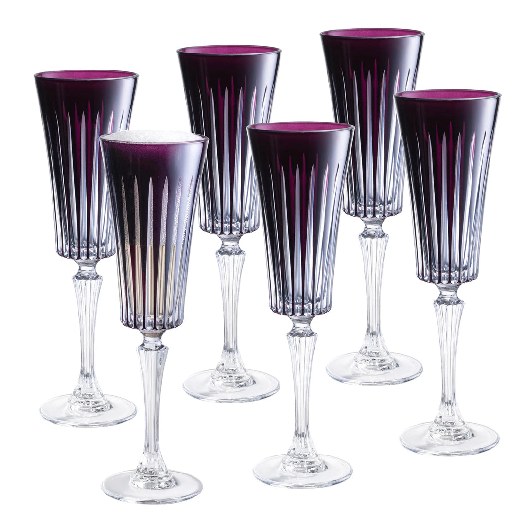 Onyx Champagne Flute - 7 oz (Set of 6)