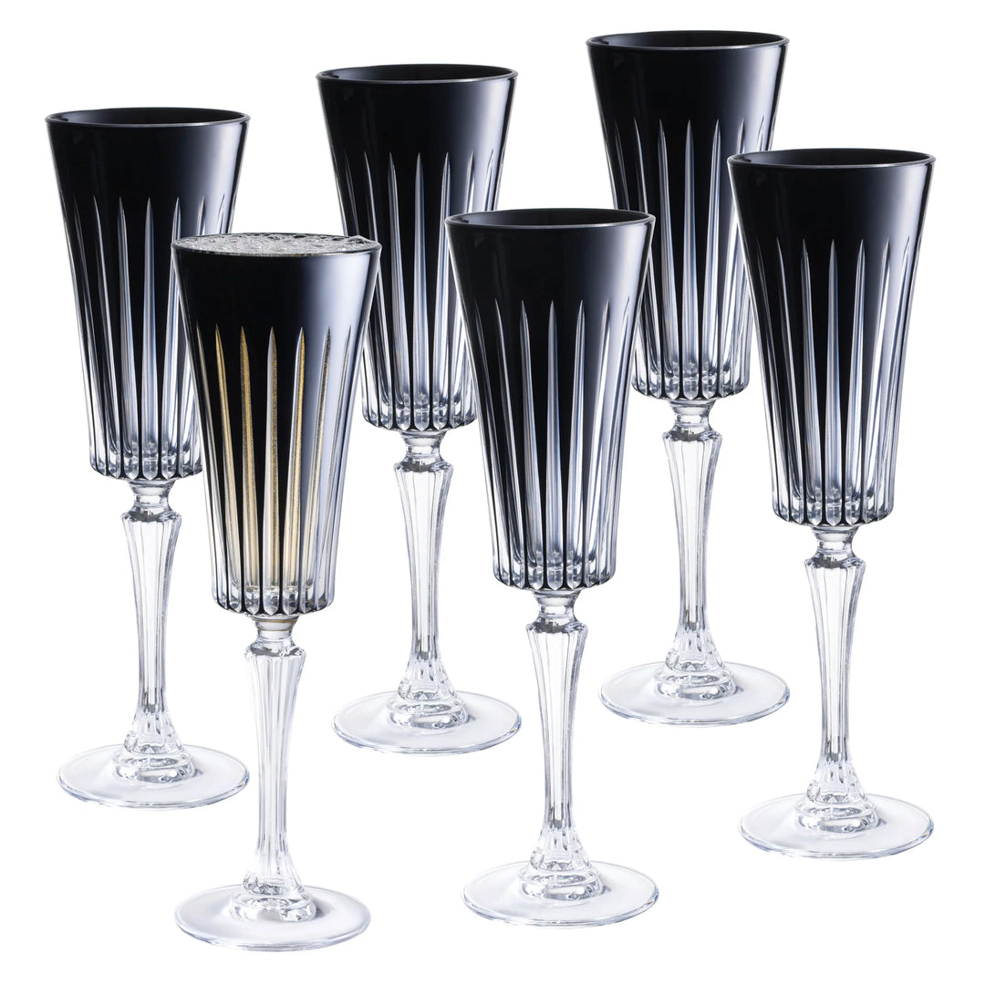 Onyx Champagne Flute - 7 oz (Set of 6)